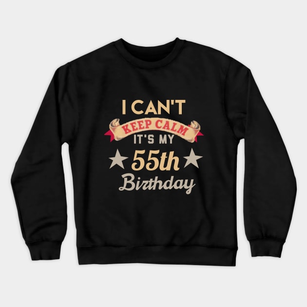55th birthday gift Crewneck Sweatshirt by Design stars 5